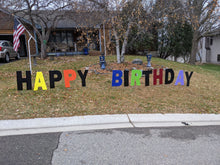 Load image into Gallery viewer, Happy Birthday Lawn Letters