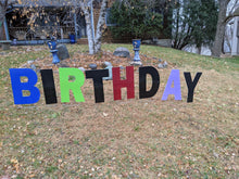 Load image into Gallery viewer, Happy Birthday Lawn Letters
