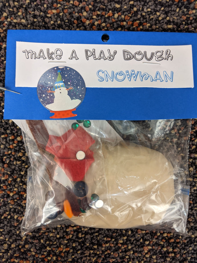 Make a play dough Snowman